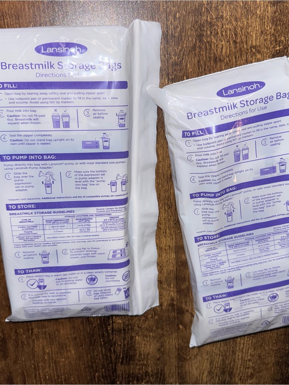 Lansinoh White Breastmilk Storage Bags - Pack of 2